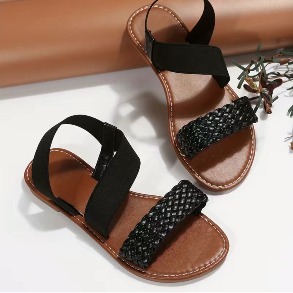 Women's Braided Strap Flat Sandals